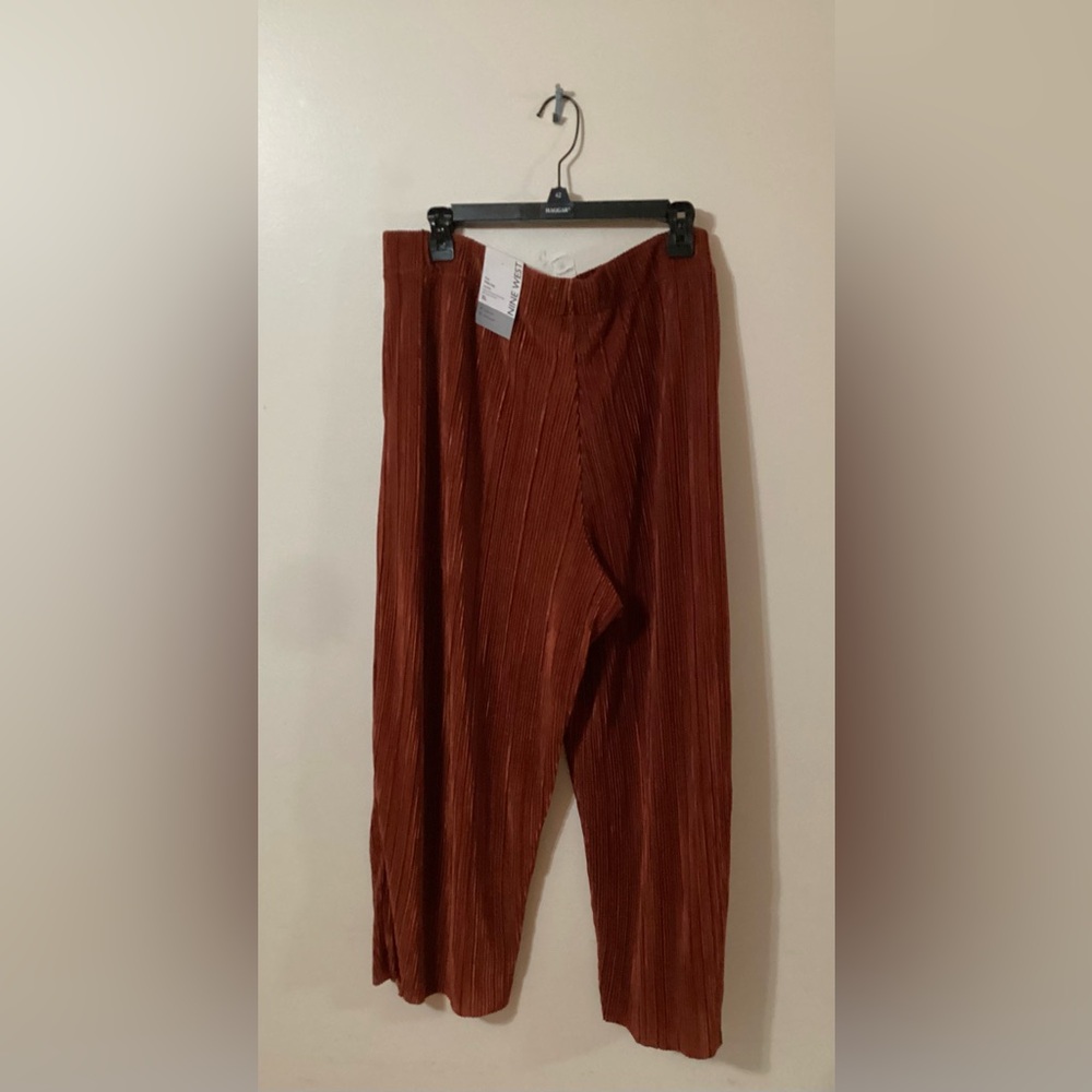 Nine West Crop Wide Leg Pants Copper  XL - Picture 2 of 6